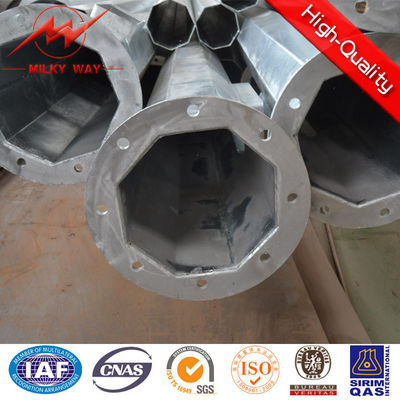 배급 동력선을 위한 3KN 강철 전봇대 직류 전기를 통한 14mm 8mm 간격