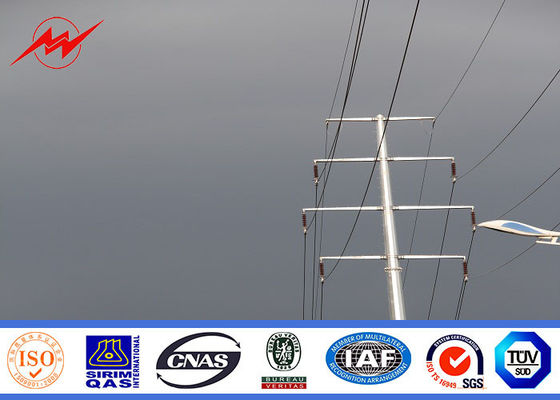 배급 동력선을 위한 3KN 강철 전봇대 직류 전기를 통한 14mm 8mm 간격