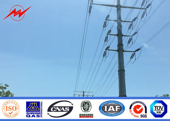 33kv 송전 폴란드 +/-2% 포용력 전송선 폴란드 강철 탑
