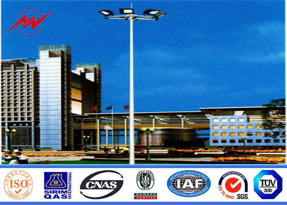 경기장을 위한 8각형 높은 돛대 전등 기둥 플랫폼 80 아니오 LED 빛이 45M에 의하여 직류 전기를 통했습니다