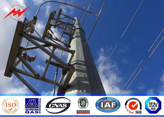 14m 전송 Overline를 위한 가연 광물 AWS D1.1가 8각형 강철 전원 분배에 의하여 폴란드 직류 전기를 통했습니다