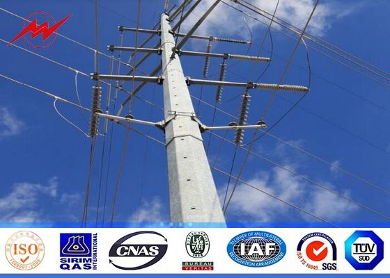 14m 전송 Overline를 위한 가연 광물 AWS D1.1가 8각형 강철 전원 분배에 의하여 폴란드 직류 전기를 통했습니다