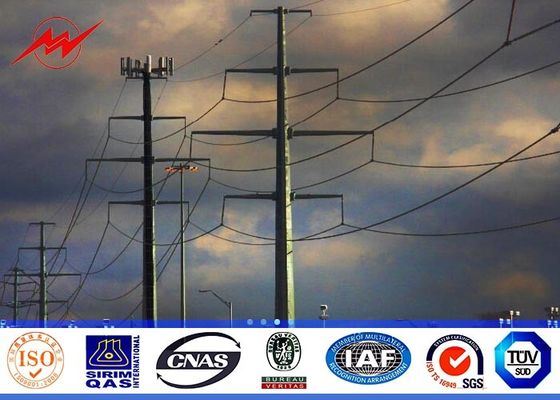 14m 전송 Overline를 위한 가연 광물 AWS D1.1가 8각형 강철 전원 분배에 의하여 폴란드 직류 전기를 통했습니다