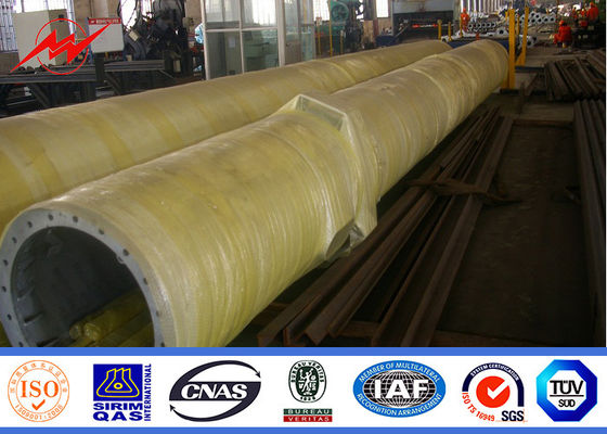 70m 분말 회화를 가진 자활하는 직류 전기를 통한 폴란드 Monopole 안테나 탑