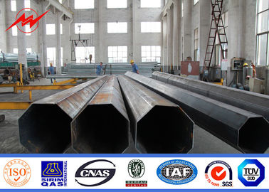 Astm A123 아연 도금 파이프 8-20m 스틸 관형 전주