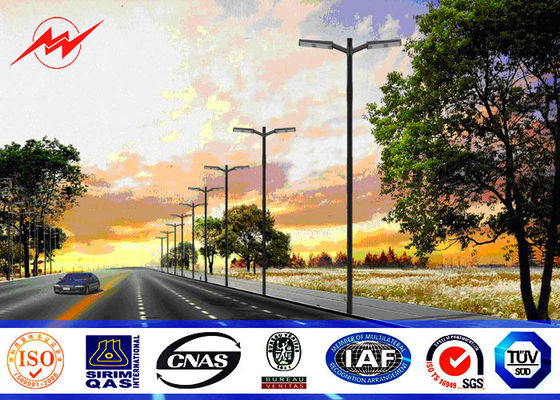 뜨거운 복각 직류 전기를 통한 옥외 거리 조명 폴란드 5M에서 두 배에 의하여 구부려지는 팔에 8M