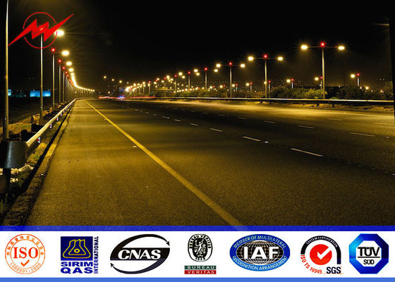 뜨거운 복각 직류 전기를 통한 옥외 거리 조명 폴란드 5M에서 두 배에 의하여 구부려지는 팔에 8M