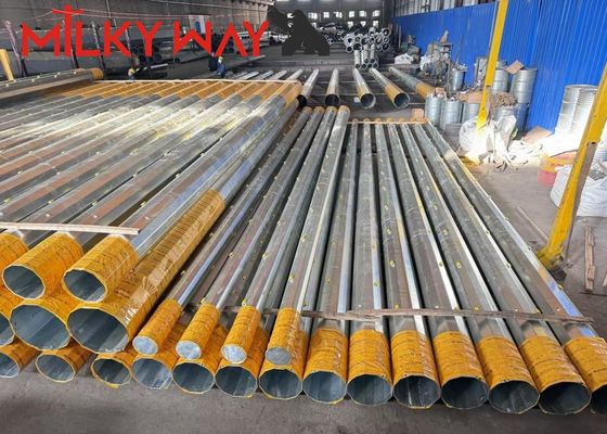 24m 전기 전력 전송 철 tubular pole with galvanized finish and step bolts 액세서리