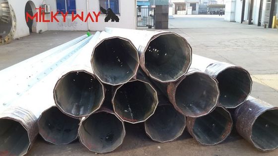 고 안전 요인 설계 부하와 함께 전기 전송을위한 핫 딥 가ല്바니제 철강 유틸리티 폴