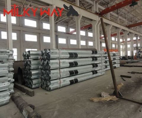 9m~13m 스틸 튜버 폴 Hot Dip Galvanizing