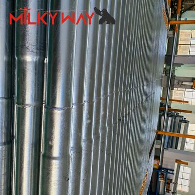 9m LV 용융 아연 도금 팔각형 강철 유틸리티 폴, AWS D1.1 용접 및 86um 아연 도금