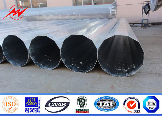 25ft에 75ft 전기 Concial는 강철 전화선용 전주의 강철 전원 분배 폴란드 10kv ~ 550kv를 가늘게 했습니다