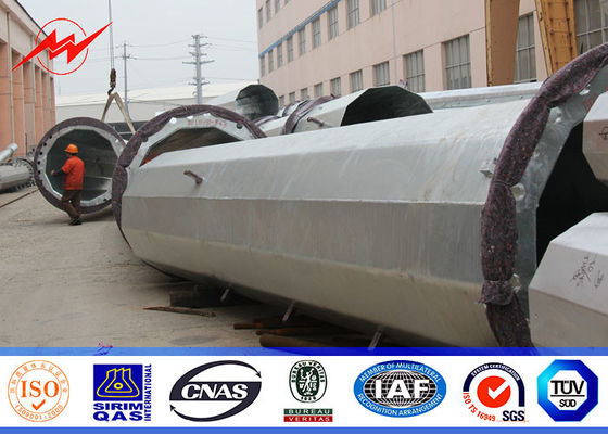 25ft에 75ft 전기 Concial는 강철 전화선용 전주의 강철 전원 분배 폴란드 10kv ~ 550kv를 가늘게 했습니다