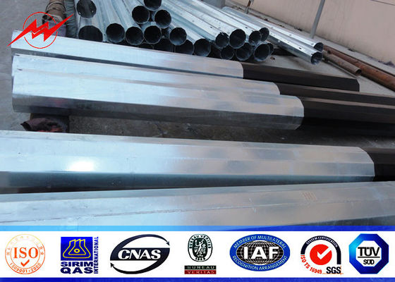 25ft에 75ft 전기 Concial는 강철 전화선용 전주의 강철 전원 분배 폴란드 10kv ~ 550kv를 가늘게 했습니다