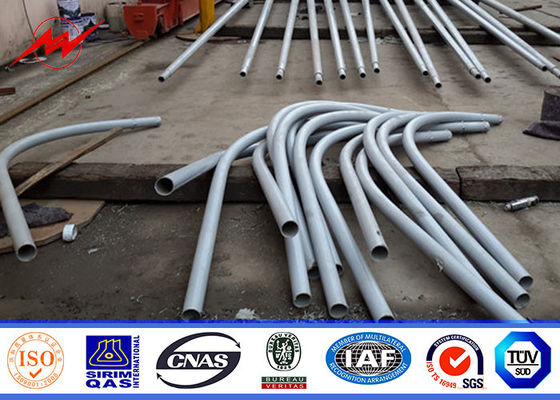 8각형 옥외 가로등 폴란드 5M에서 60mm Dia 두 배에 의하여 구부려지는 팔에 15M