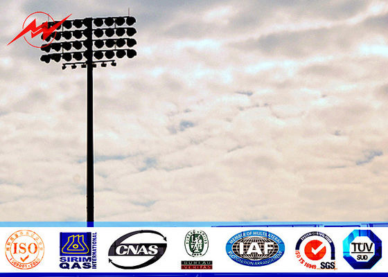 평방 랜 턴 캐리지와 50M 60 Nos LED 조명 높은 돛대 가벼운 장 대 경기장 빛 타워