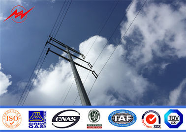 10.5m 138kV 전기 강철 둥근 전력 전구 송전 라인