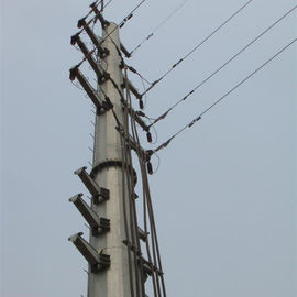 50FT 다각형 전기 절연체 132KV를 위한 강철 전봇대 배급 폴란드