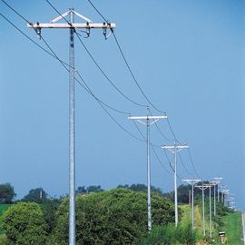 2.75*127*248*10670mm GR, AWS D1.1를 가진 345의 Mpa HDG 강철 전봇대 Monopoles