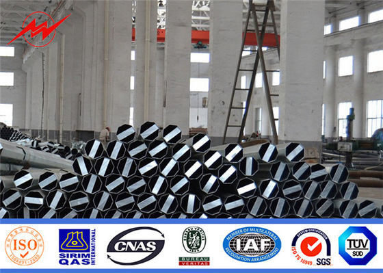 전송 가봉 Q345 강철 전화선용 전주, 금속 전봇대 10m 330KG