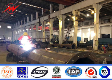 가연 광물에 Monopole 90FT 플랜지 유형 3 Segements에 의하여 직류 전기를 통하는 강철 폴란드