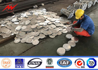 가연 광물에 Monopole 90FT 플랜지 유형 3 Segements에 의하여 직류 전기를 통하는 강철 폴란드