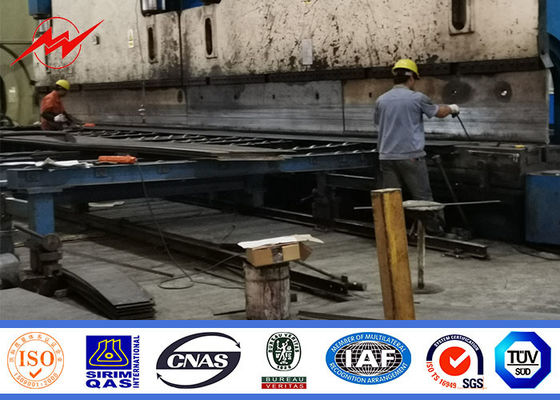 플랜지 유형은 커뮤니케이션 배급을 위해 100 Ft 강철 Monopole 주문을 받아서 만들었습니다