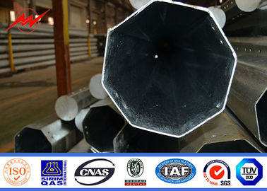 ASTM A123 소재와 15m 뜨거운 딥 아연 도금 강철 관모 전기 전력 극