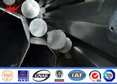 ASTM A123 소재와 15m 뜨거운 딥 아연 도금 강철 관모 전기 전력 극