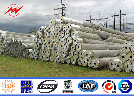 전원 분배 선 69KV를 위한 8각형 전기 강철 전화선용 전주
