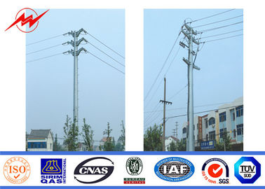 18m 33kv 전송선 강철 극 탑을 위한 강철 전화선용 전주 동력선 극