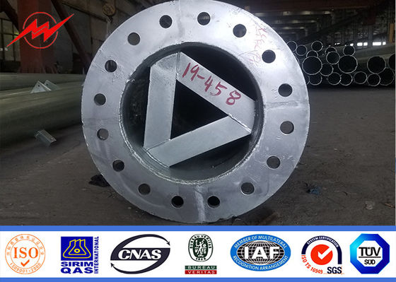 전기 전력 기둥 높이 20m ~ 55m 다양한 응용 프로그램에 적합 ISO 9001 인증