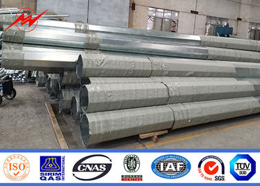 33kV 60ft 전기 서스펜션 폴 Hot Dip Galvanized 표면 처리