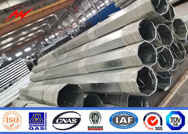 33kV 60ft 전기 서스펜션 폴 Hot Dip Galvanized 표면 처리