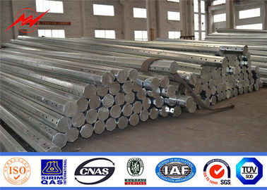 33kV 60ft 전기 서스펜션 폴 Hot Dip Galvanized 표면 처리