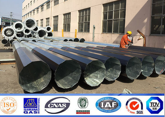 12m 1200 Dan Hot Dip Galvanized Utility Power Poles
