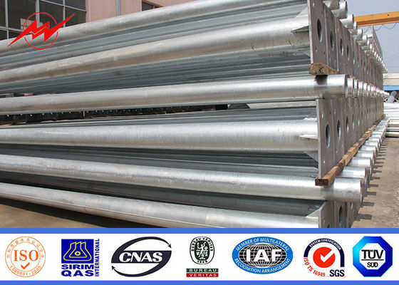 60 밀리미터 Dia 두배 곡선 암과 5m 내지 15m 8각형 전기 가로등 막대기