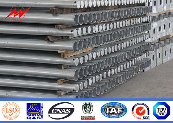 도로와 고속도로를 위한 6m 7m 8m 플랜지형 가로등 철주