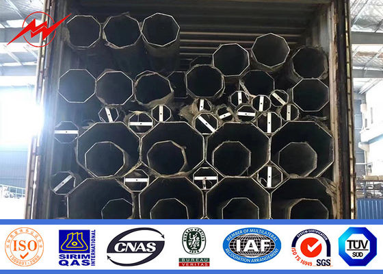 69KV 다각형 12m 14m ASTM A123 갈바나이징강 관형 전주