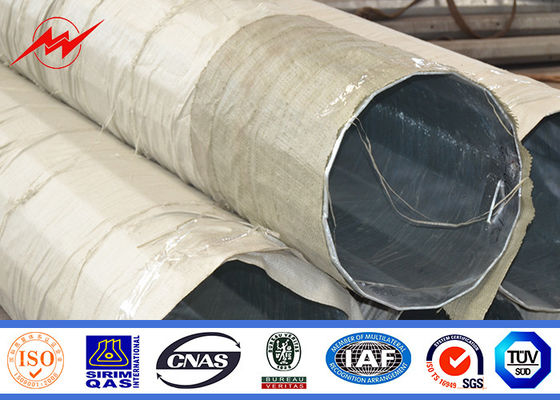 전송을 위한 60ft 65ft 역청 매장식 갈바나이징 강철 관형 전주