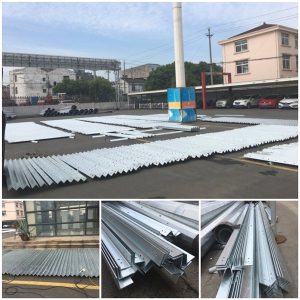 섬유유리 보호를 가진 11kv 132kv 송전 폴란드 8각형 강철 2