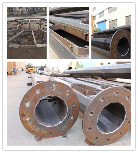 전기 전력 기둥 높이 20m ~ 55m 다양한 응용 프로그램에 적합 ISO 9001 인증 0