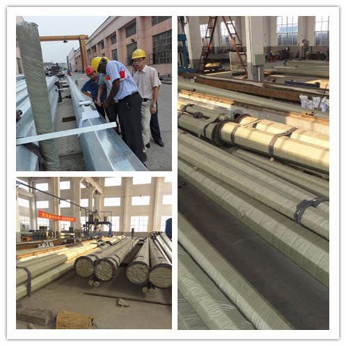 11M 13.5KNE지속 또는 베이스 플레이트 장착용 전기 전력 기둥 0