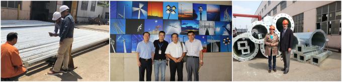 맞춤식 장착 높이 슬로트 된 기판과 앵커 볼트 장착과 함께 가열 된 강철 기둥 2